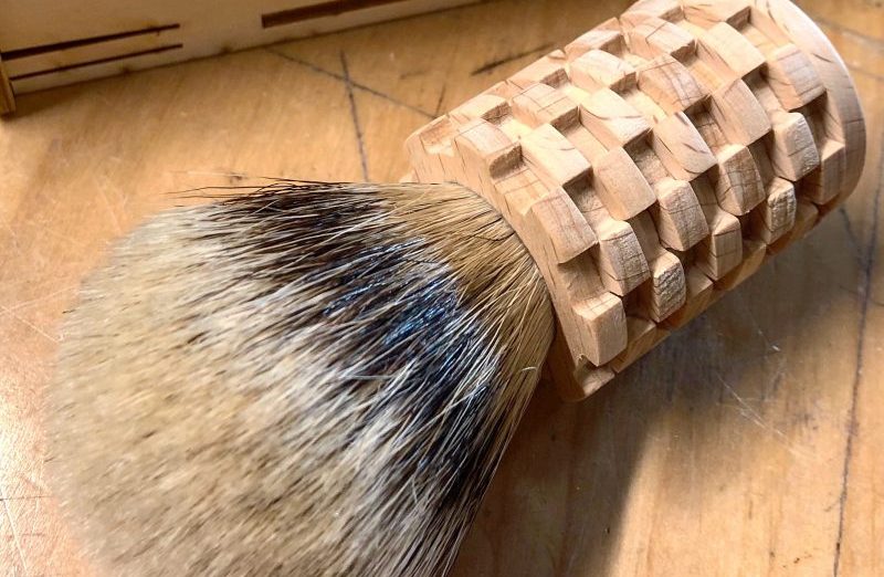 waffle-shave-brush-badger-hair